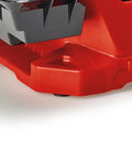 Close-up of Built Tough Electric Wet Bench Grinder housing in red with a high-speed stone for crisp knife sharpening.