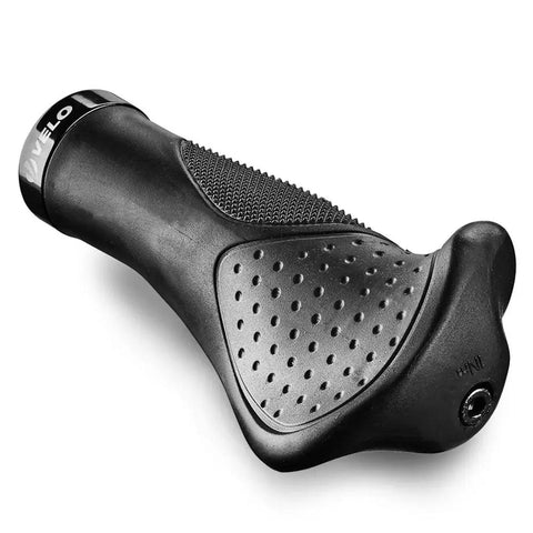 Ergonomic Anatomic Handlebar Grip With Triple Density Comfort Bar End Extensions Anti Slip Texture Shock Absorbing CNC G2 Lock