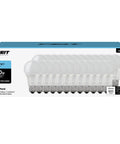 24 pack of A19 LED Light Bulbs 60W Equivalent Non Dimmable, 800 Lumens, E26 Base, Daylight 5000K, 80 CRI, in packaging.