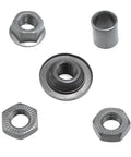 240mm Bike Axle Kit For Multi Speed Rear Hub Three Eighths Inch Black Twenty Six TPI MTB Fat Bike Cone Lock Nut Washer