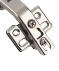 135 Degree Special Hinge Set In Cold Rolled Steel With Adjustable Soft Close for Kitchen Cabinets and Bathroom Vanities, close-up detail