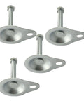4 Pack M16x120mm Leveling Feet For Furniture With Adjustable Height And Threaded Sockets, Easy Glide Feet To Move Tables Desks Cabinets And Shelves Without Scratching Floors, Great For Home Kitchen Garage Office Workshop, metal leveling feet