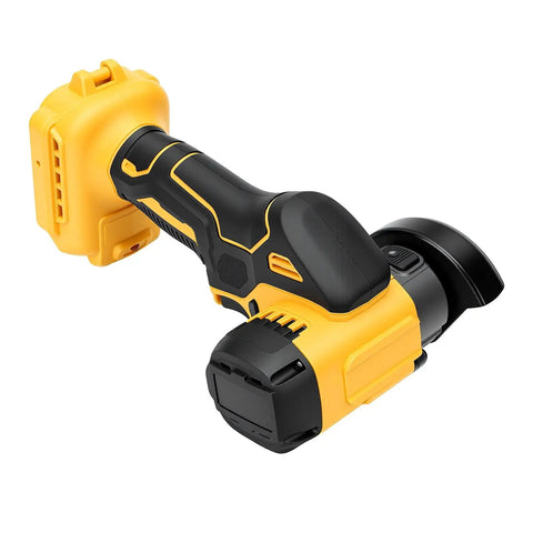 Handheld Brushless 3 Inch Cordless Mini Circular Saw And Angle Grinder With Slick Dual Mode Swap And Adjustable Depth side view