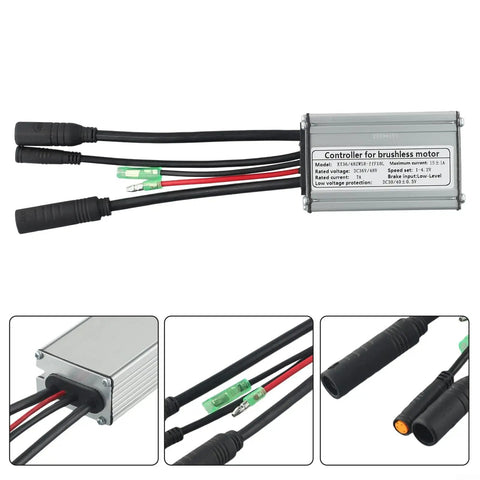 Electric Bike Brushless Motor Controller For KT System 250W To 750W DC 36V 48V 15A Speed Control Unit With Waterproof Connector