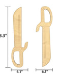 Natural Hardwood Wing Chun Butterfly Swords Set For Kung Fu Training, Traditional Ving Tsun Bart Cham Dao Hand Forged Blades, 18.3-inch