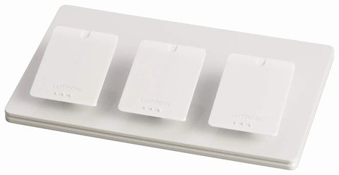 Triple Pedestal Remote Stand for Pico Remotes, Weighted Non Slip Tabletop Dock for Quick Access and Hands Free Control of Your Smart Lighting White