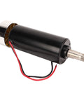 Heavy Duty 500W Air Cooled CNC Spindle Motor With 52MM Shaft And 12000 RPM High Torque close-up showing motor body and attached wires.