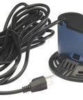 Winter Pool Cover Pump With Auto On Off, Submersible 350 GPH Drainage For Pool Covers, shown with plug and cord