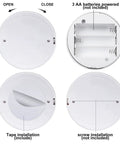 12 Pack Battery Operated LED Spotlight Set With 13 Color Modes Dimmable Indoor Uplights installation options image