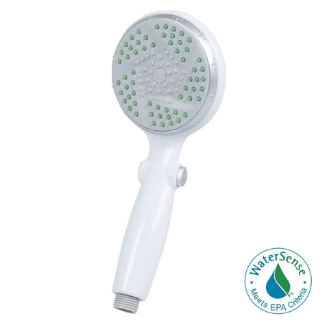 Large 3.5 Inch Shower Head With Extra Long 84 Inch Hose, Pause Function, WaterSense Certified Handheld Shower Sprayer, White