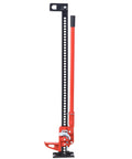 Beefy 7000 Lbs Farm Jack With Ratcheting Mechanism Heavy Duty Off Road Lift for Tractors SUVs and Trucks, red steel construction