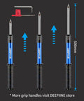 Carbide Tip Wood Lathe Turning Tool Kit with Interchangeable Aluminum Handle shown with 500mm measurement