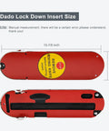 Dimensions of Dado Lock-Down Insert For SawStop And Jet Saws, Heavy-Duty Routing Accessory, 15-7/8 x 4-1/2 inches shown