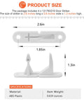 Four Pack 131763310 Washer Door Striker Replacement Upgrade Kit For Compatible Front Load And Top Load Washers Pro Grade Easy Install And Durable Build, ABS plastic, 2.6in x 0.6in x 1.3in