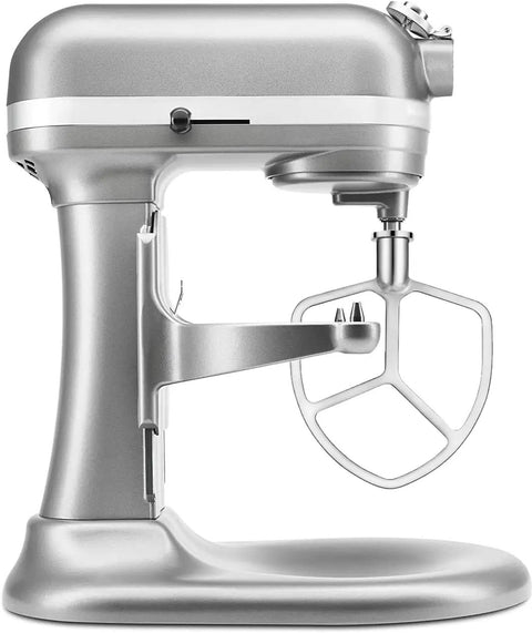 Coated Flat Beater For 6 Quart Bowl-Lift Stand Mixer Replacement - Heavy-Duty Metal Mixing Paddle shown on stand mixer
