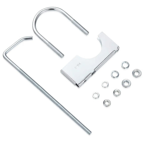 2.25 Inch Universal Exhaust Clamp with Hanger for Cars and Trucks, Easy Install, Anti Loosen Nuts, fits 2.25 Inch Exhaust Pipe
