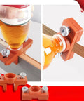 Top Tier Glue Applicator Tool For Woodworking Edge Banding Built With Razor Sharp Nozzle Tips For Mess Free Adhesive Spreading On Furniture And Cabinetry Projects That Straight Up Crush It, shown with bottle and wooden trim.