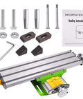 X Y Milling Slide Table For Bench Drills, Compact Adjustable Cross Table With Dovetail Slots, accessories and manual