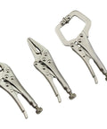 Pack Of 3 Heavy Duty Locking Clamps Pliers For A Rock Solid Grip In Woodworking, Metal Fabrication And Repairs, multipurpose C shaped clamps