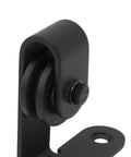 Top Shelf Heavy Duty Sliding Barn Door Roller Kit With Whisper Quiet Gliders and Smooth Operator Hardware close-up of roller component.