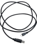 Micro USB Charger Cable For FlightScope Mevo Plus GPS Launch Monitor And Golf Simulator Replacement Cord in black color.