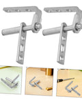 Stainless Steel Self Closing Hidden Hinge For Double Swing Doors Beefed Up Rust Resistant Saloon Pivot Hinge With Heavy Duty Construction And Concealed Hardware For Kitchen And Home Use, stainless steel hidden hinge kit