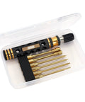 RC Tool Kit 6 In 1 Quick Change Screwdriver Set With Allen Keys And Hex Drivers for SCX24 Gladiator in clear case
