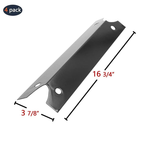 16 3/4 Inch Porcelain Steel Heat Shield Replacement For Brinkmann And Charmglow Gas Grills, 4-pack with dimensions