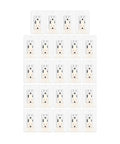 White 24 Pack USB Type C And USB A Wall Receptacles With Integrated LED Night Light Manual Toggle Switch Tamper Resistant faceplates.