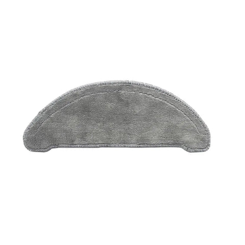 Washable Mop Cloth Replacement Parts For Robotic Vacuum Cleaners, gray mop cloth with snap-on bracket installation feature