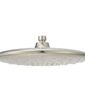 Rain Shower Head Upgrade With 11 Inch Wide Coverage 2.5 GPM Flow Brushed Nickel Finish Easy Clean Nozzles And Pressure Balanced Design for Consistent Drenching Spray Across High Or Low Water Pressure, side view