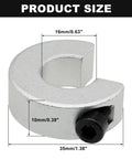 Four Pack SBR16 Clamp On Shaft Collars Aluminum Alloy Stop Rings For Linear Motion Rails Bore 16mm OD 35mm Thickness 10mm