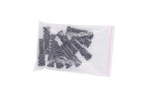 10 Pack IP68 Waterproof M12 PG7 Plastic Cable Gland Connector With Flex Spiral Strain Relief And Rubber Washer For 3.5-6mm Wires in bag