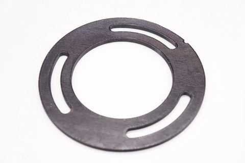 3 Inch Throat Plate Insert For Jet JBOS Spindle Sander, 3D printed lightweight replacement, round black design with slots