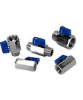 SS304 Stainless Steel Mini Ball Valve With Smooth Quick Turn Handle For Rock Solid Pipeline Control Featuring Tight Leak Proof Seals And Hella Durable BSP NPT Threaded Connections That Make Fluid Shut Off A Total Breeze - multiple angles of valves