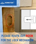 Oil Rubbed Brass Privacy Sliding Door Lock With Pull, Reversible For Left Or Right Handed Doors, installation guide image