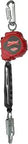 Rebel 11 Foot Self Retracting Lifeline With 1 Inch Polyester Web Carabiner Swiveling Anchorage Loop Compact Durable Housing