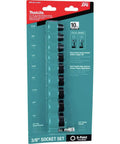 Impact XPS 10-Piece 3/8 Inch Drive 6 Point SAE Socket Set with Standard Adapter in retail packaging