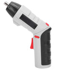 Heavy Duty Cordless Electric Drill And Driver Combo Kit With Slick Operation And Kickass Torque For No Sweat Diy Fixes Or Pro Jobs Featuring 36 Rugged Drill Bits And Eight Flexible Socket Sizes, showcasing drill handle.