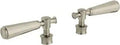 Kensington Lever Handle Set In Brushed Nickel For Bathroom Faucets, Smooth Operation, Durable Finish, Model 18087EN0