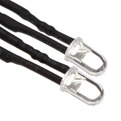 Close-up of cables from RC Light Strips Kit For One Tenth Scale Brushless RC Cars Fits Cheetah EB1013 Realistic Underbody Lighting System