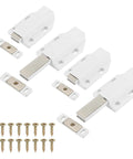 4 Pack Magnetic Push Latch For Cabinets And Drawers 4.57 By 1.85 Inches Push To Open Door Hardware set with screws