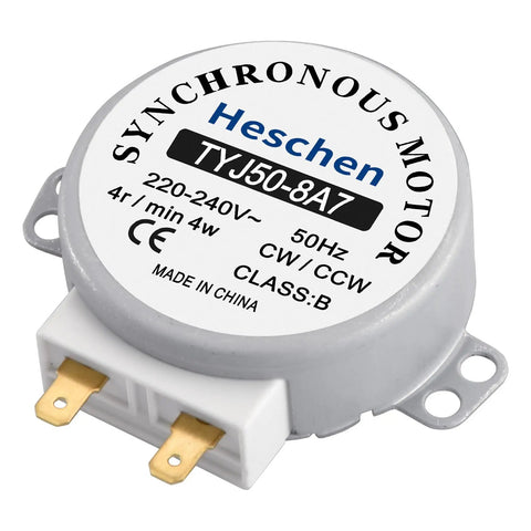 Top Notch Synchronous Motor 220V 50Hz 4 RPM CW CCW Replacement For Microwave Oven Turntable drive motor with compact design.
