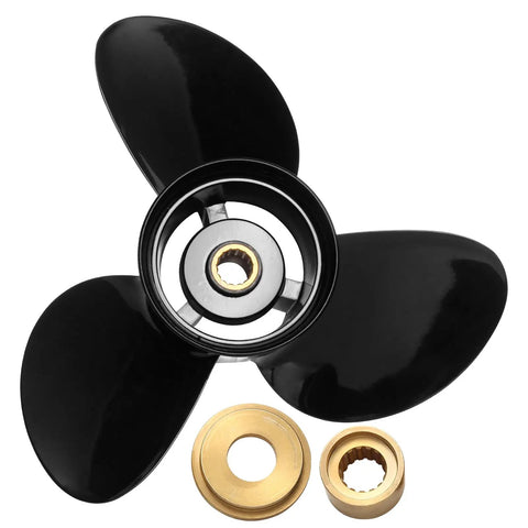 Rugged Aluminum Outboard Propeller 14.5 Inch Diameter 19 Pitch Right Hand Rotation 3 Blade With 15 Spline For BRP Johnson Evinrude OMC SternDrive 135 300HP Replacement Prop for Fishing and Cruising