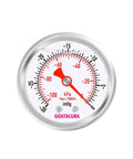 GOATACURA glycerin-filled vacuum pressure gauge, 2-inch dial, stainless steel case