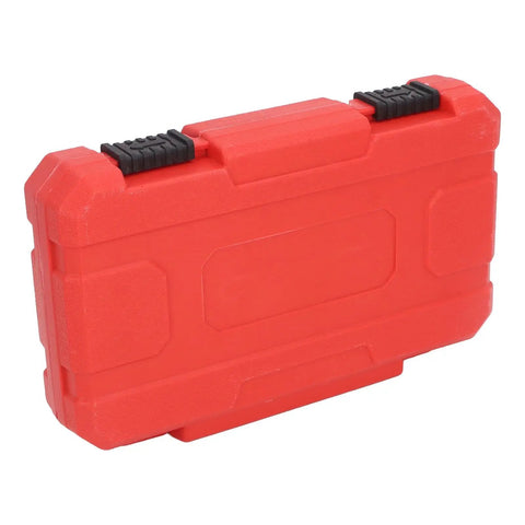 Heavy Duty 28 Piece Screw Extractor Set For Removal Of Broken Stripped Damaged Screws Rust Resistant Drill Bits And Ratchet Tool Kit For Quick Repair Jobs And Maintenance Work Any Garage Or Workshop In America red plastic case