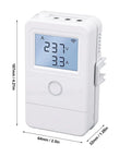 Smart WiFi Energy Monitor With Three 100 Amp High Current Channels For Home Power Tracking And Appliance Monitoring Wide Voltage Range And Current Transformer Included, white 107mm unit