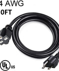 Heavy Duty 20 Foot NEMA 6-15P 6-15R Power Extension Cord 240V For Air Conditioners LED Grow Lights Digital Ballasts 14 AWG