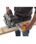 Person using Quick Cut Circular Saw Guide With Rail And Angle Assist All In One Woodworking Tool 16 Inch Durable Aluminum Guide Rail