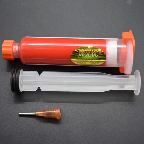 Red UV Solder Mask Kit 10Ml With 1 Needle And Push Tool For PCB BGA Painting DIY Friendly Anti Corrosion Arcing Soldering